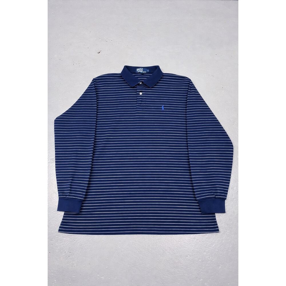 Vintage Polo Ralph Lauren XL Striped Long Sleeve Pony Logo Shirt